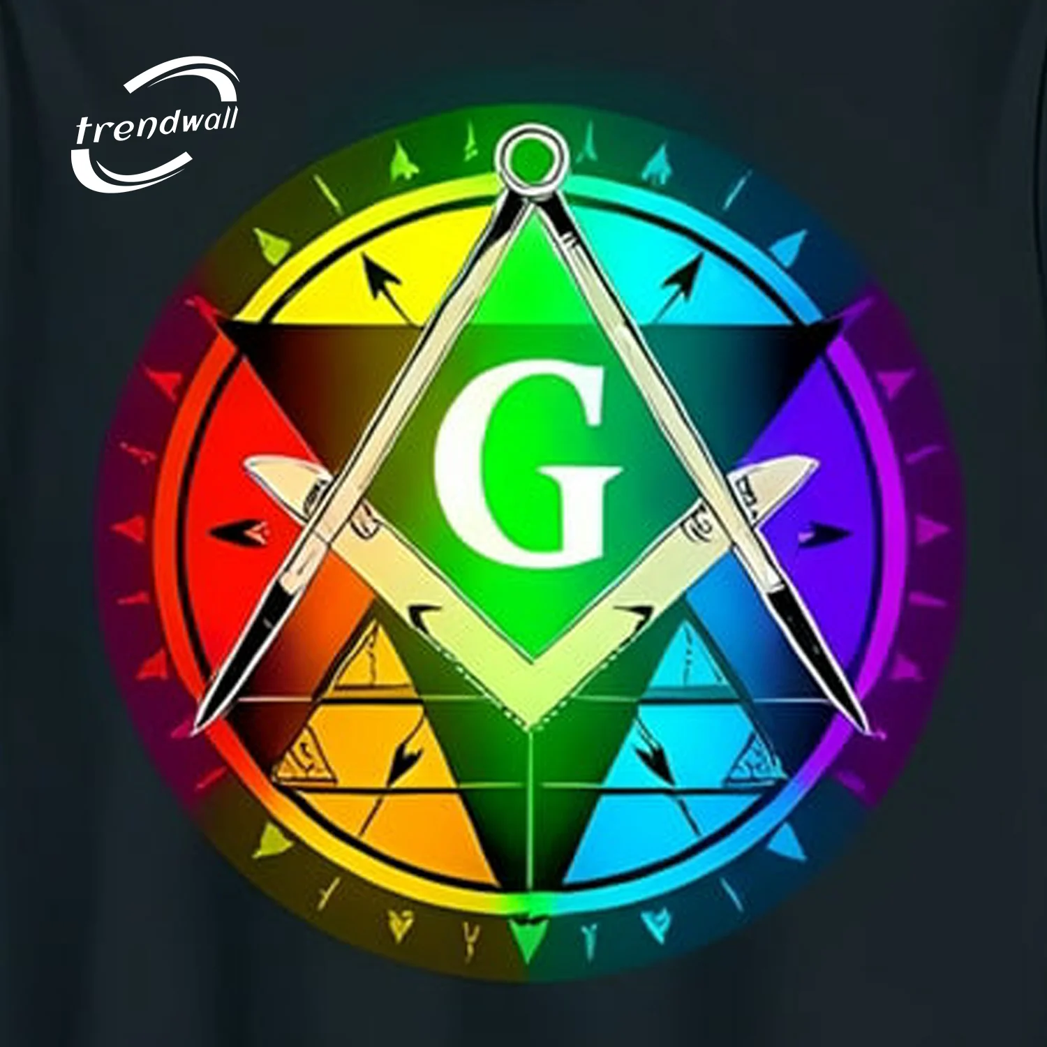 Masonic Vibrant Rainbow T-Shirt