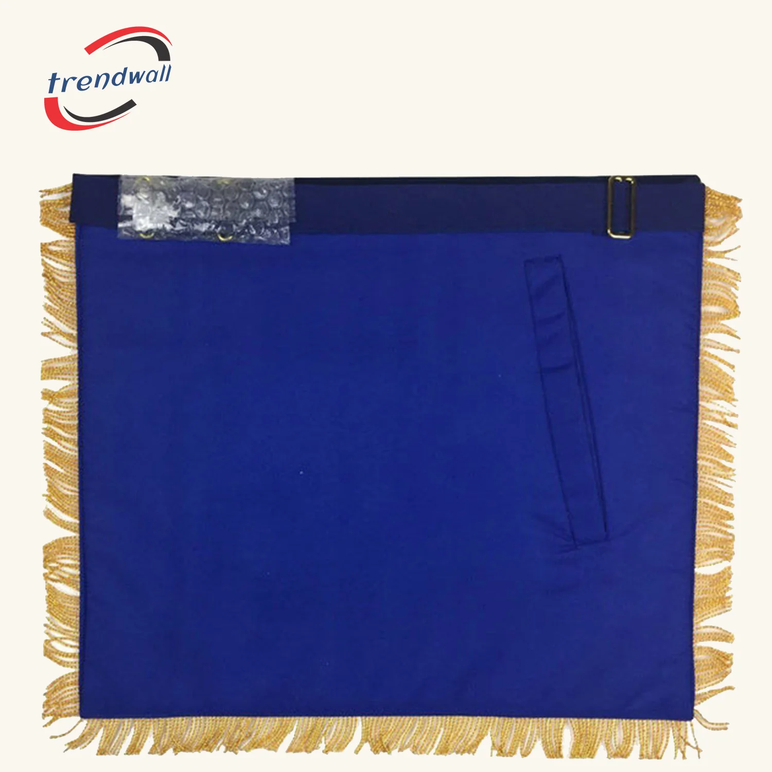 Past Master Blue Lodge Apron - Royal Blue Velvet Hand Embroidery