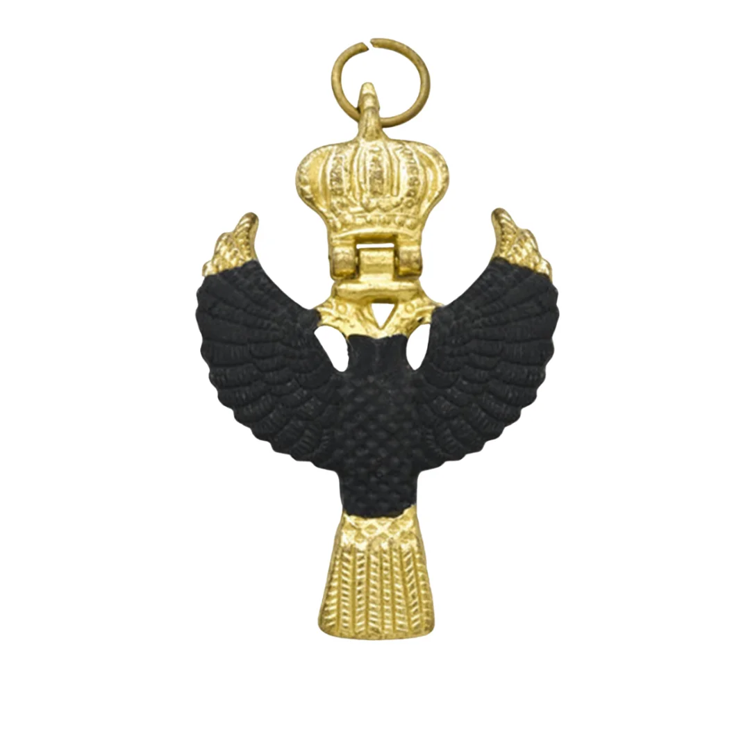 31st Degree Rose Croix Scottish Rite Collarette Jewel Black Gold Crown