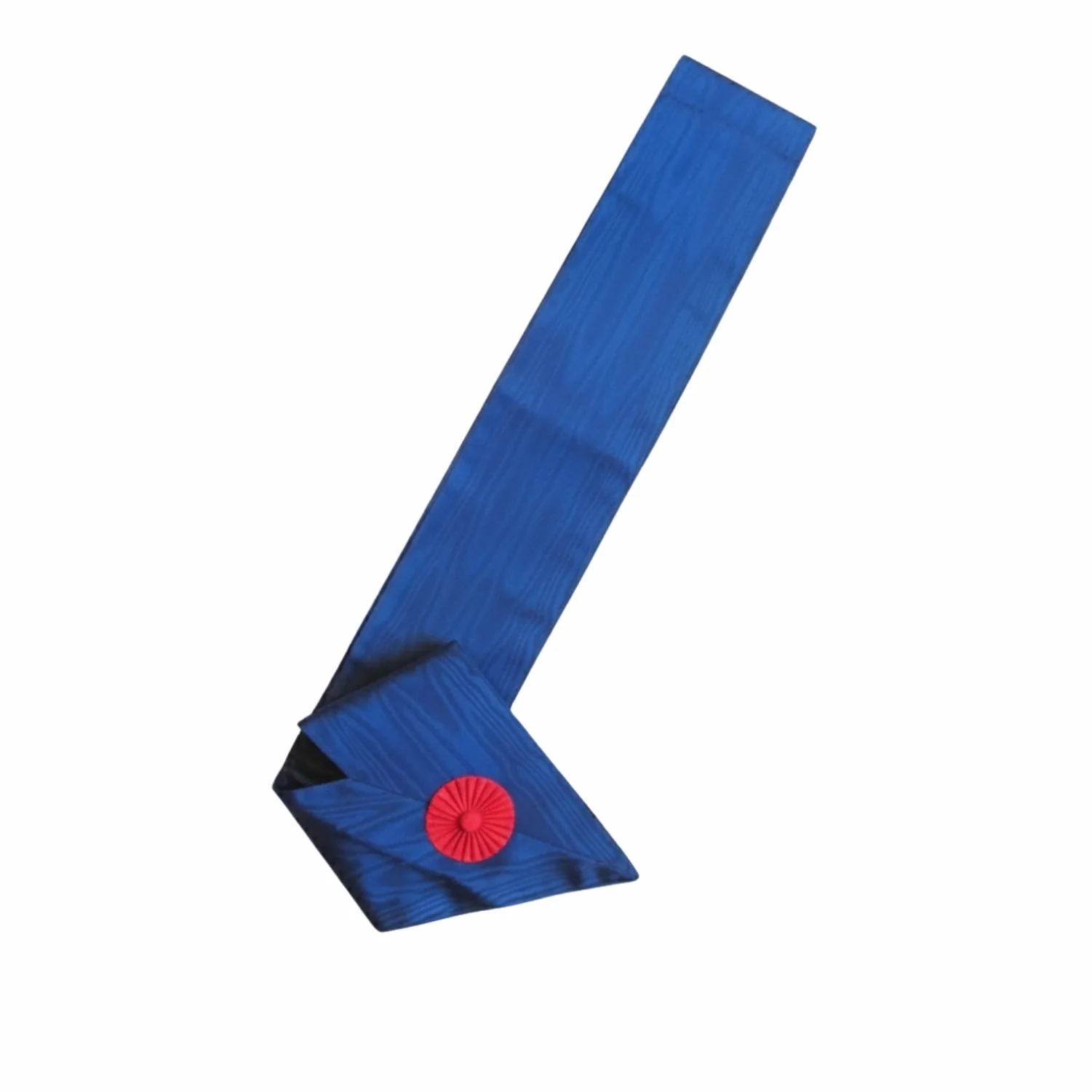 12th Degree Scottish Rite Sash - Blue Moiré with Red Rosette