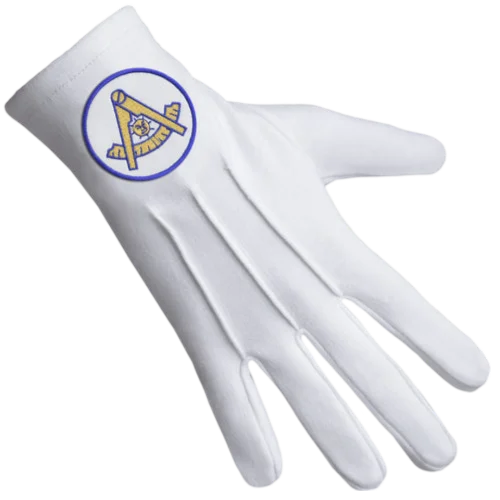 Past Master Blue Lodge California Regulation Gloves 