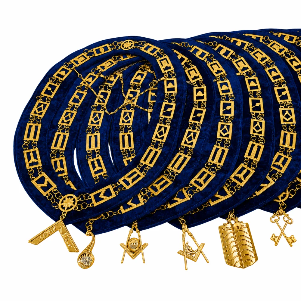 Set of 13 Masonic Chain Collars