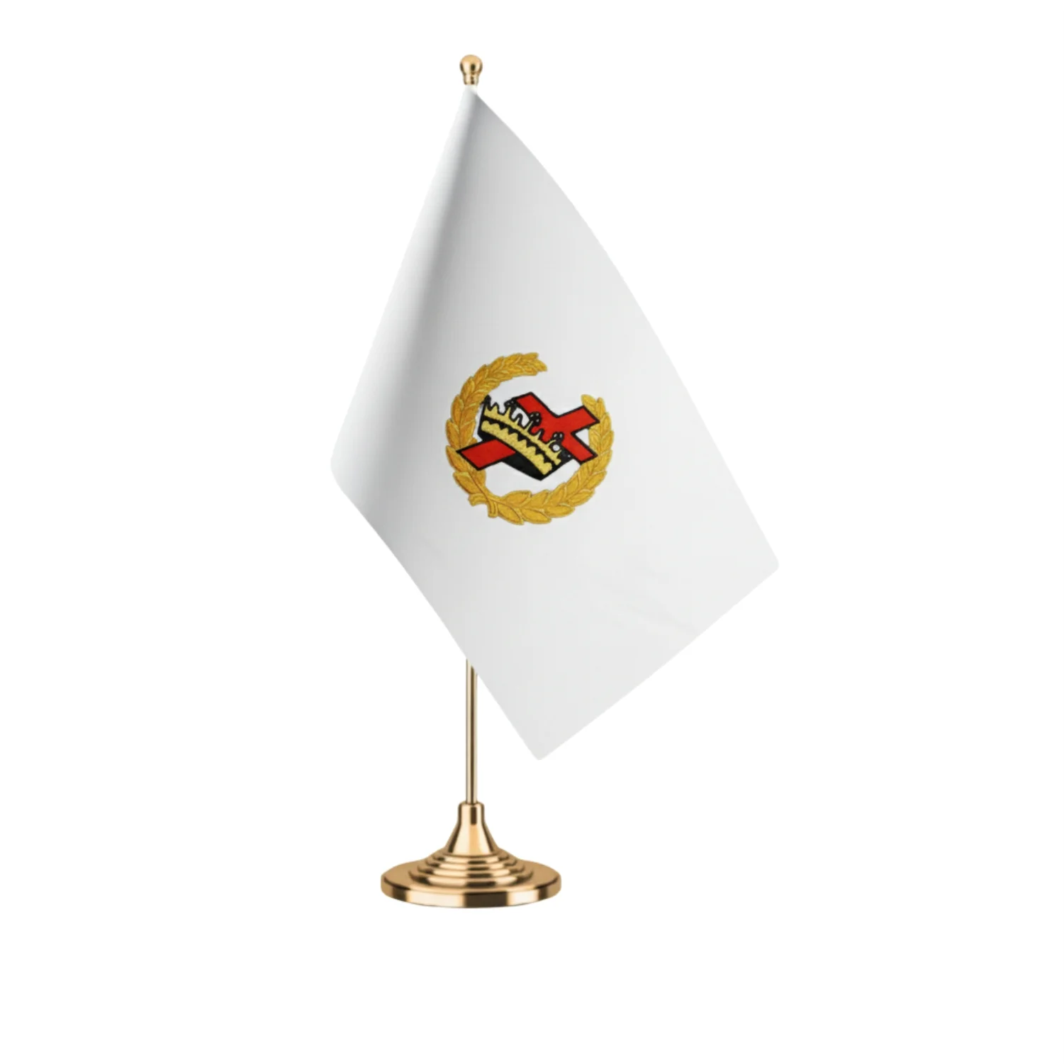 Order of the Cyrene Crusaders Grand Chapter Officer Desk Flag – Premium Quality for Office & Lodge