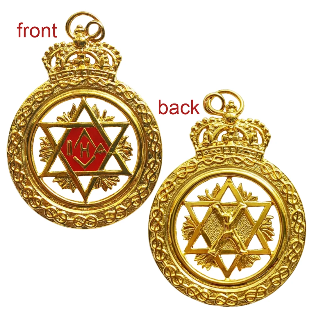 King Royal Arch Chapter Officer Collar Jewel - Gold Plated