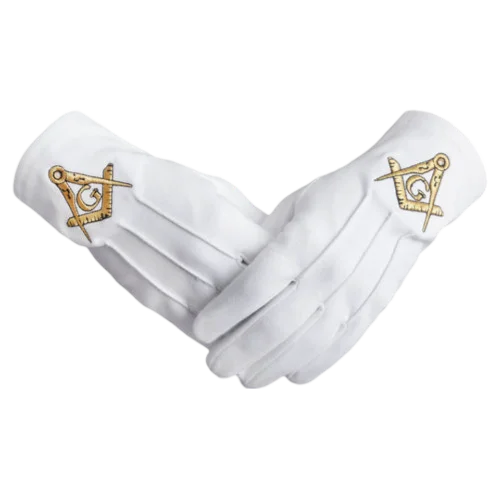 Master Mason Blue Lodge Gloves