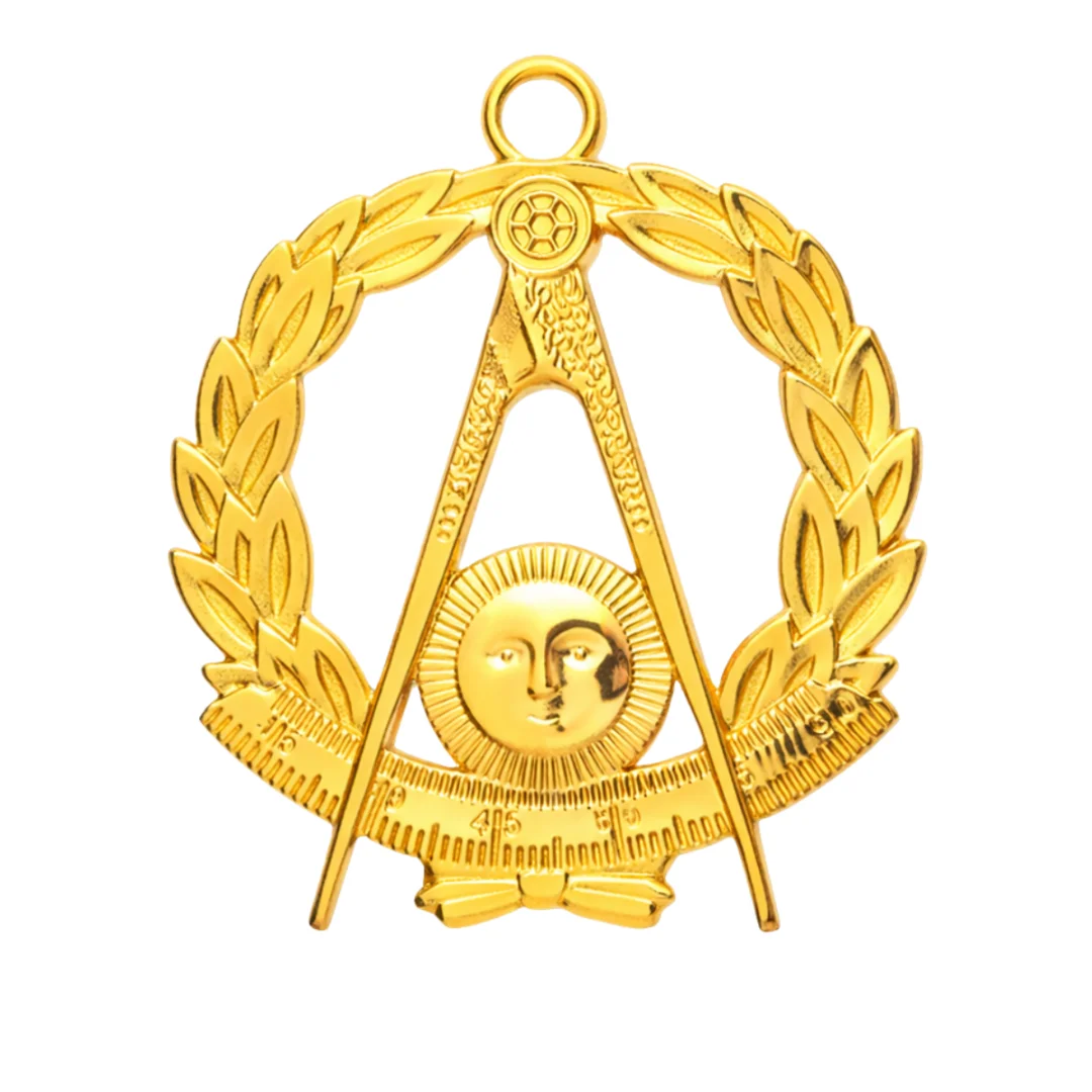 Grand Past Master Blue Lodge Collar Jewel - Gold Metal