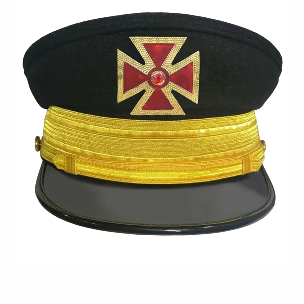 Grand Commandery Knights Templar Fatigue Cap Metal Cross Emblem