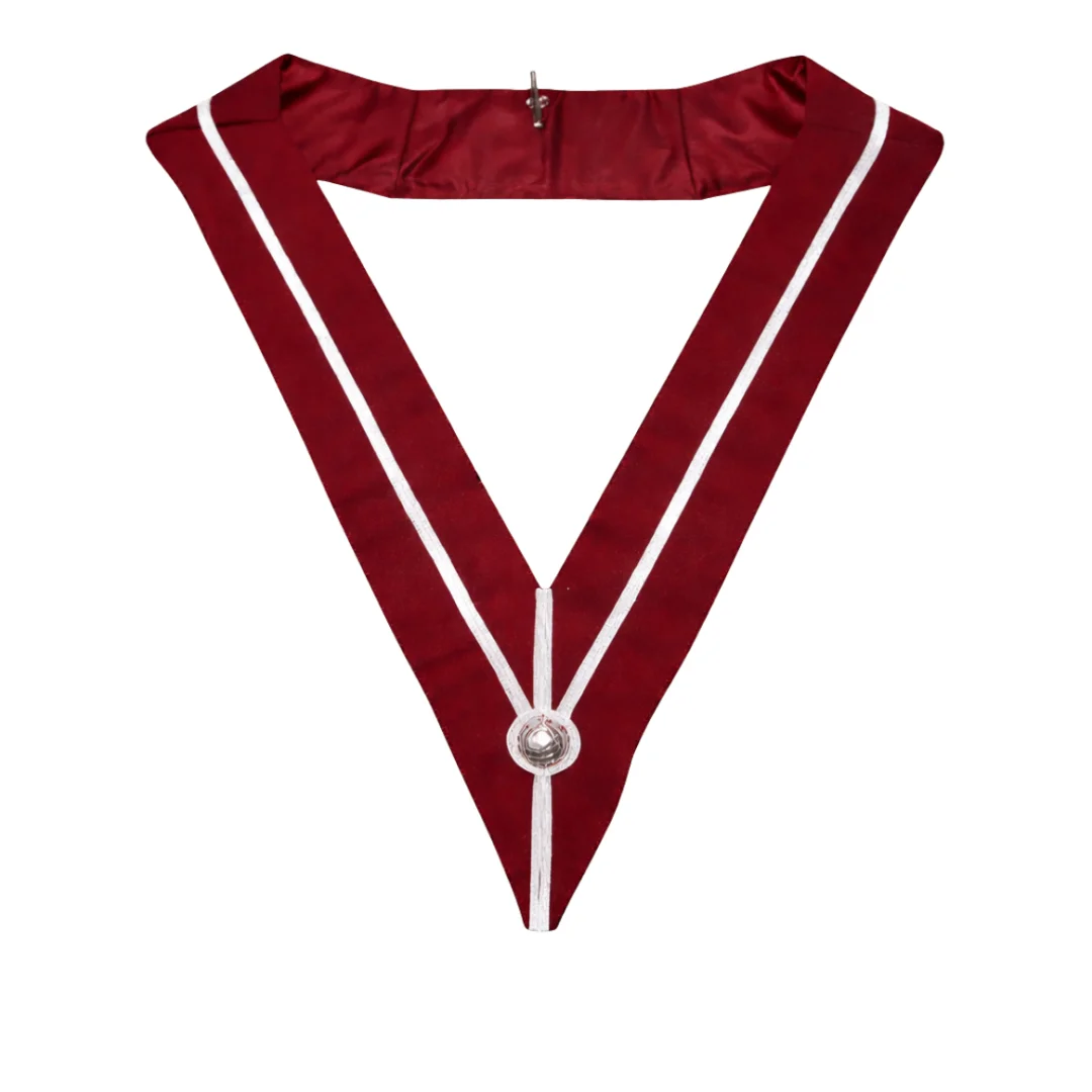Past Provincial Steward Craft English Regulation Collar - Burgundy