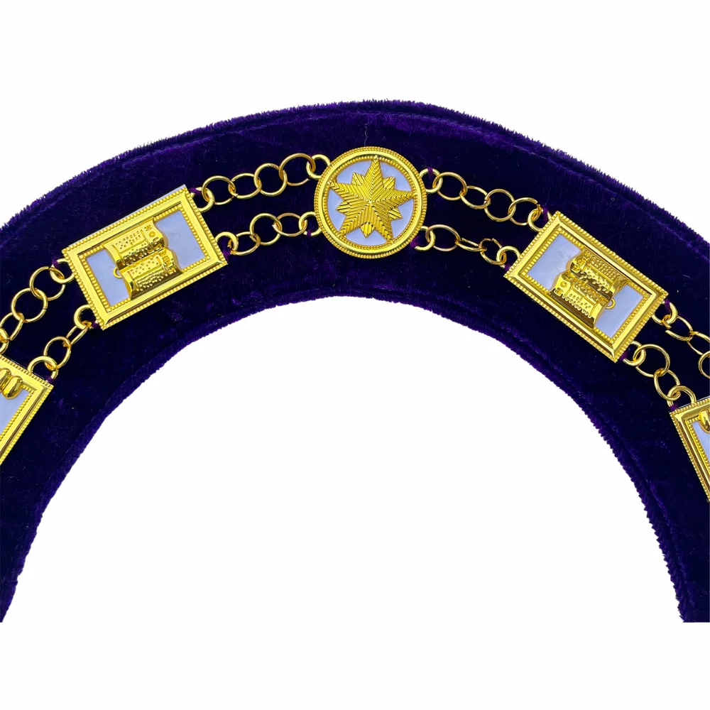OES Chain Collar with White Backing