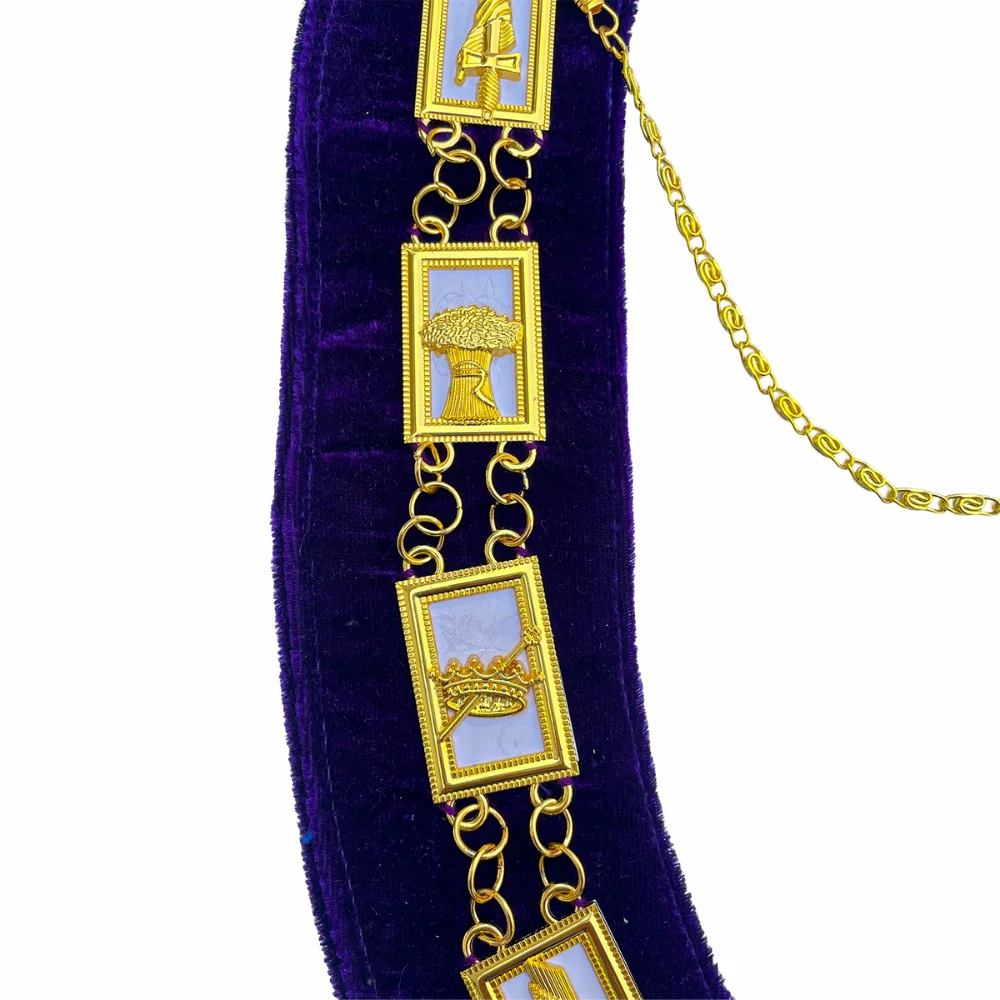 OES Chain Collar with White Backing