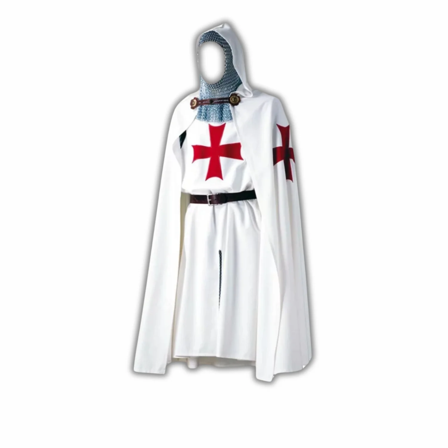 Templars Cape & Tunic Set – Embroidered Cross | Medieval Crusader Outfit