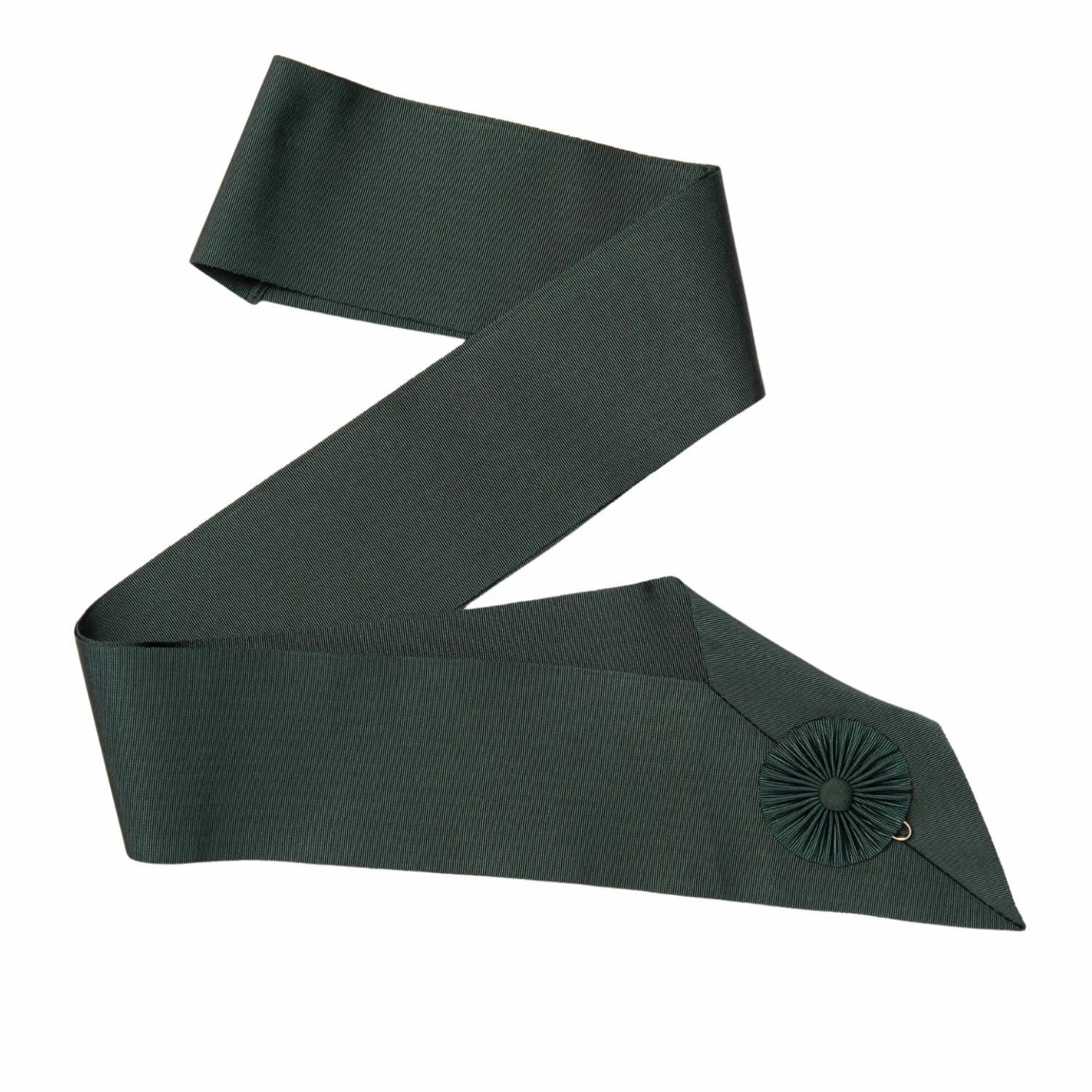 Royal Order of Scotland Green Sash – Hand Embroidered Gold Bullion Masonic Regalia