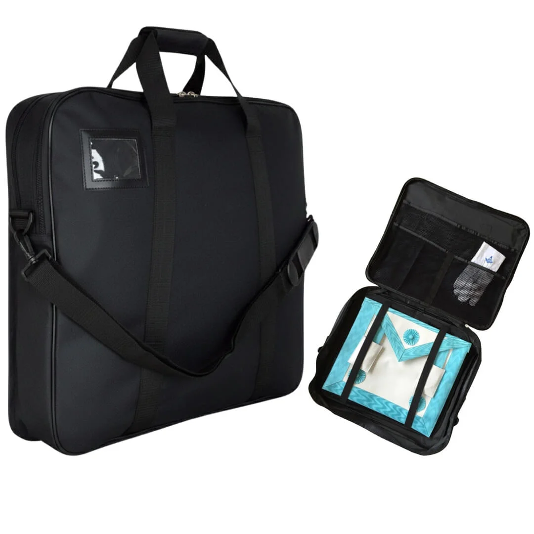 Masonic Apron Case - Black Soft Waterproof Material