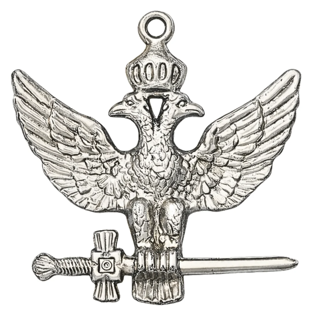 33rd Degree Rose Croix Scottish Rite Collarette Jewel - Wings Up