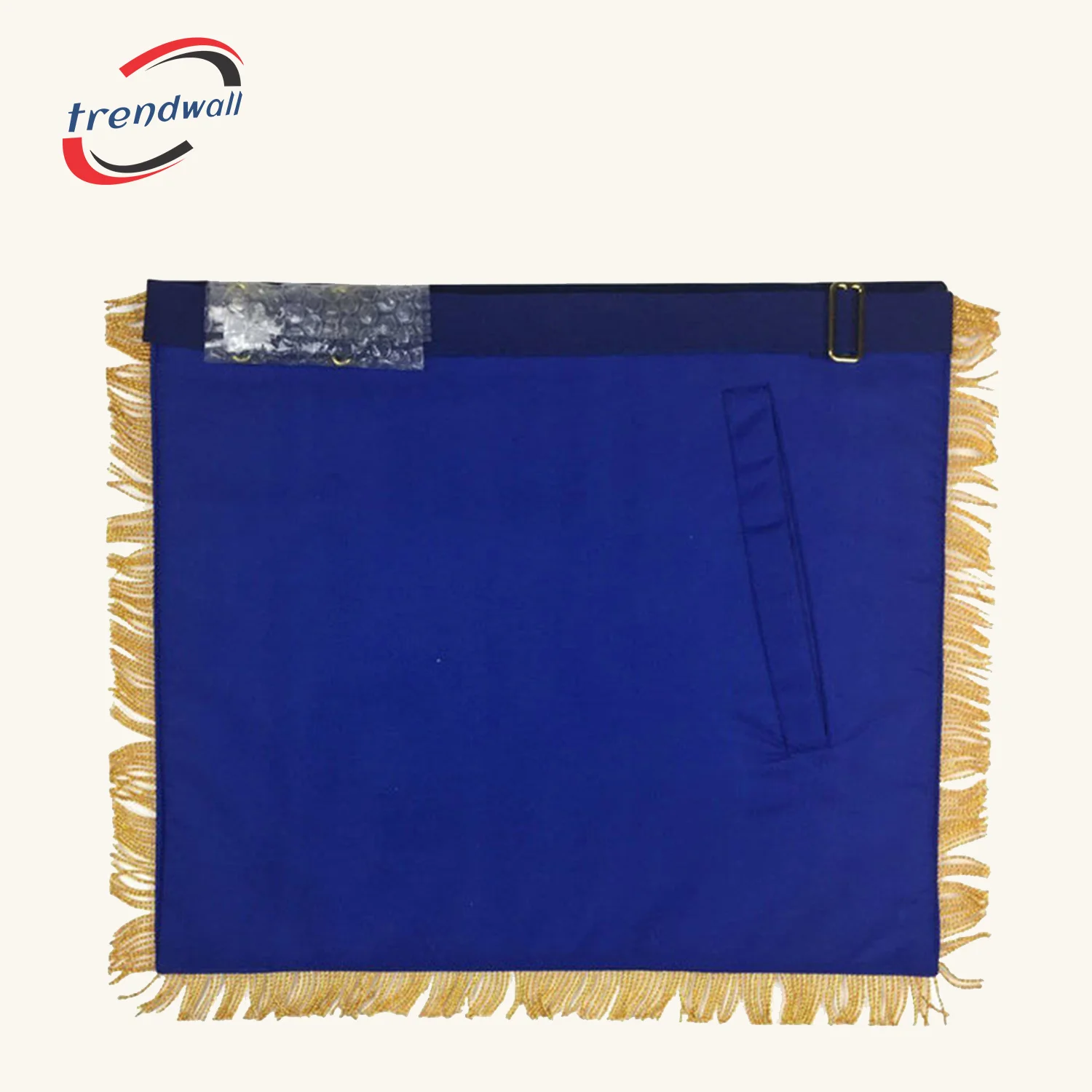 Past Master Blue Lodge Apron - Royal Navy with Gold Fringe