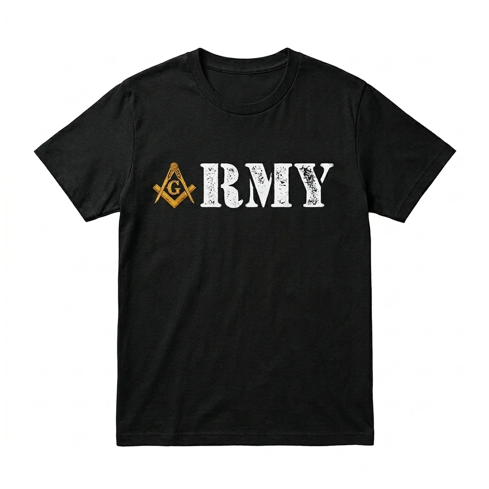 Army Freemason T-shirt featuring a patriotic Masonic design for Memorial Day.