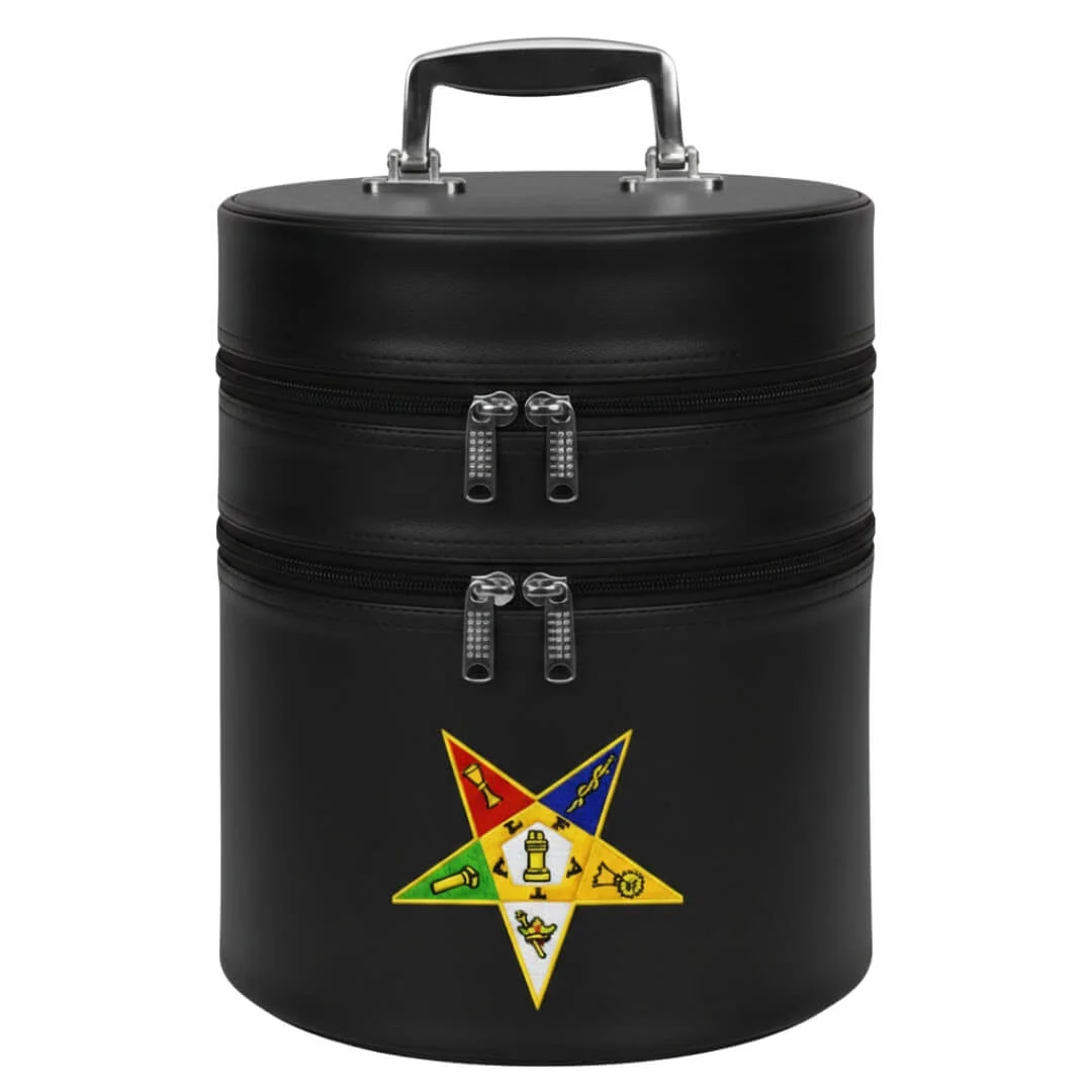 Masonic OES Fez Case Black Color Dual Step