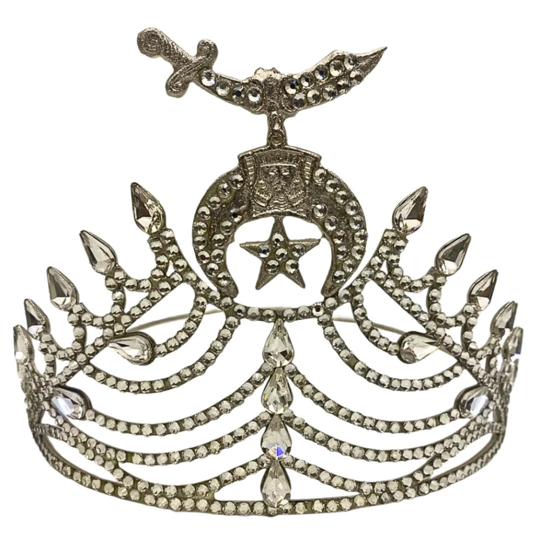 Masonic Shriners Crown – New Arrival Silver Tone Adjustable Regalia Crown