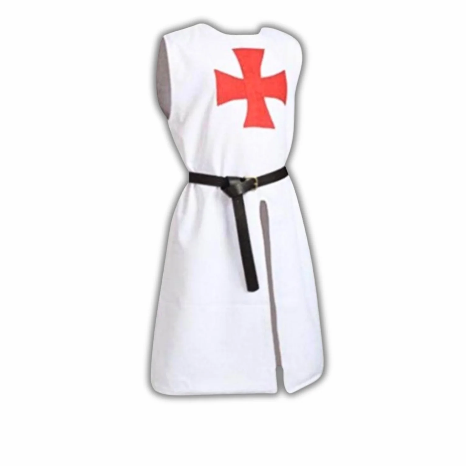 Knights Templar Tabard – Pure White with Red Cross