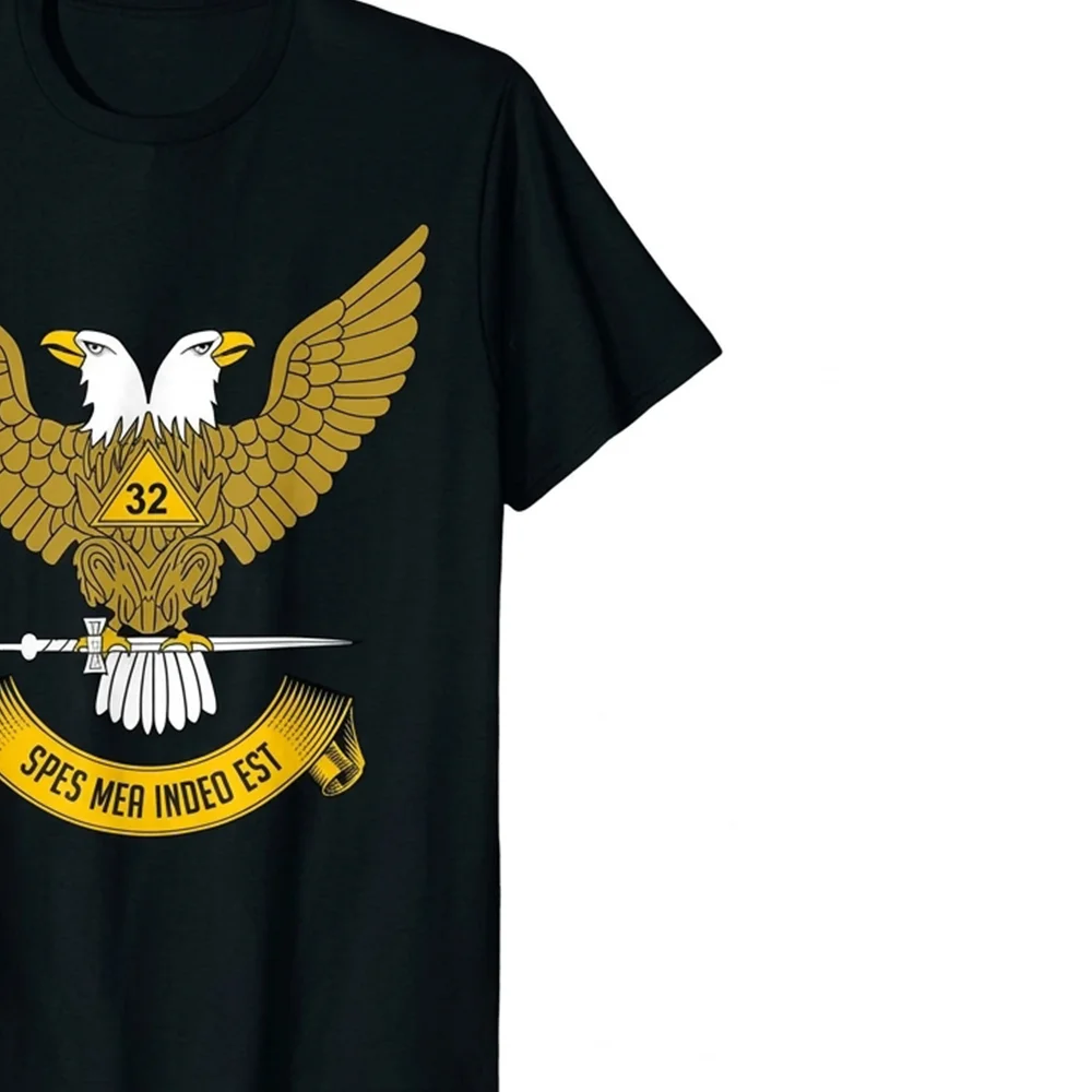 Personalized 32nd Degree Masonic shirt with custom Freemason name printing.