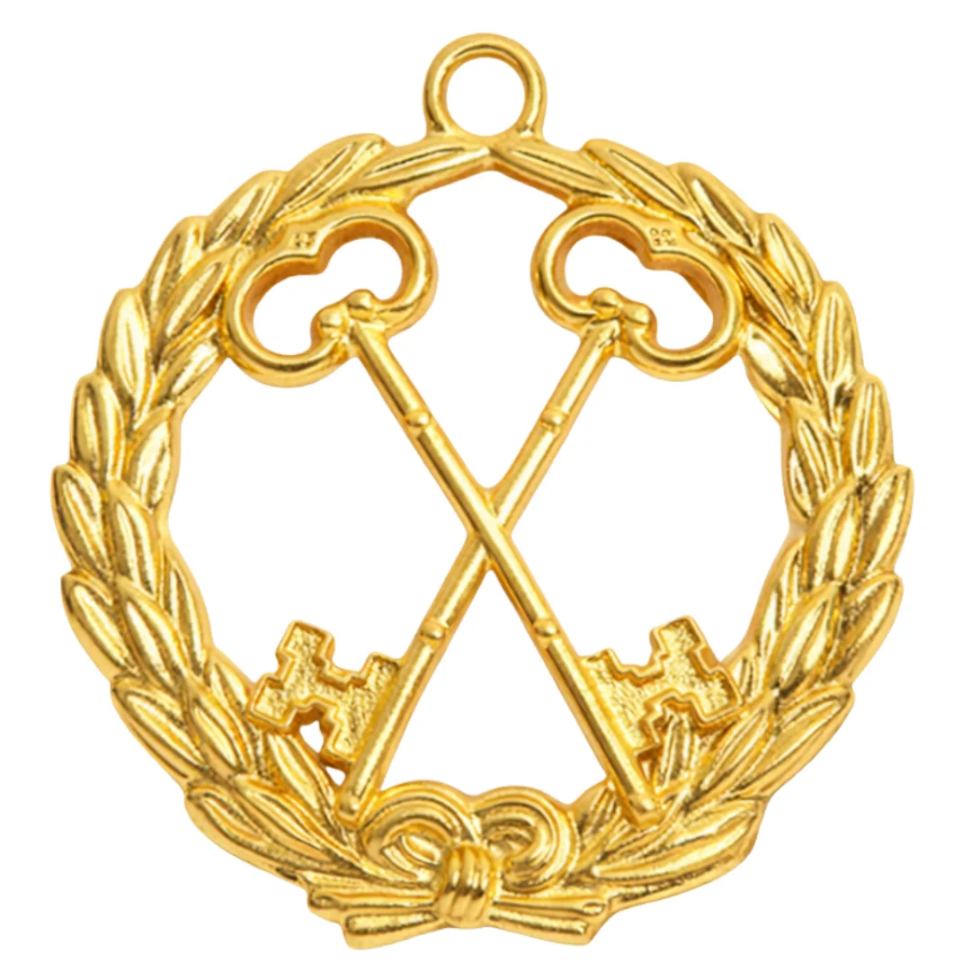 Grand Treasurer Knights Templar Commandery Officer Collar Jewel