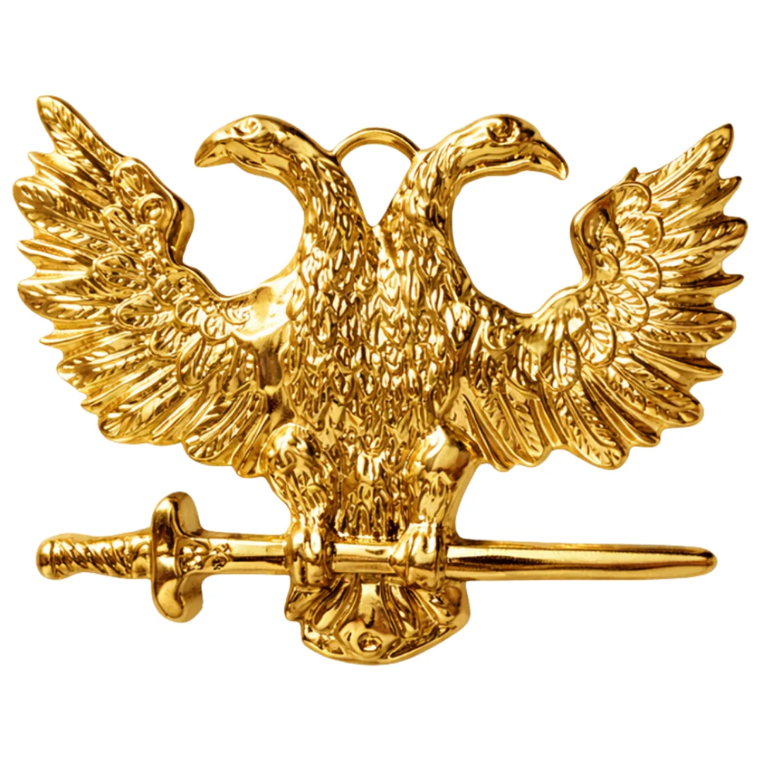 Scottish Rite Collar Jewel - Gold Metal