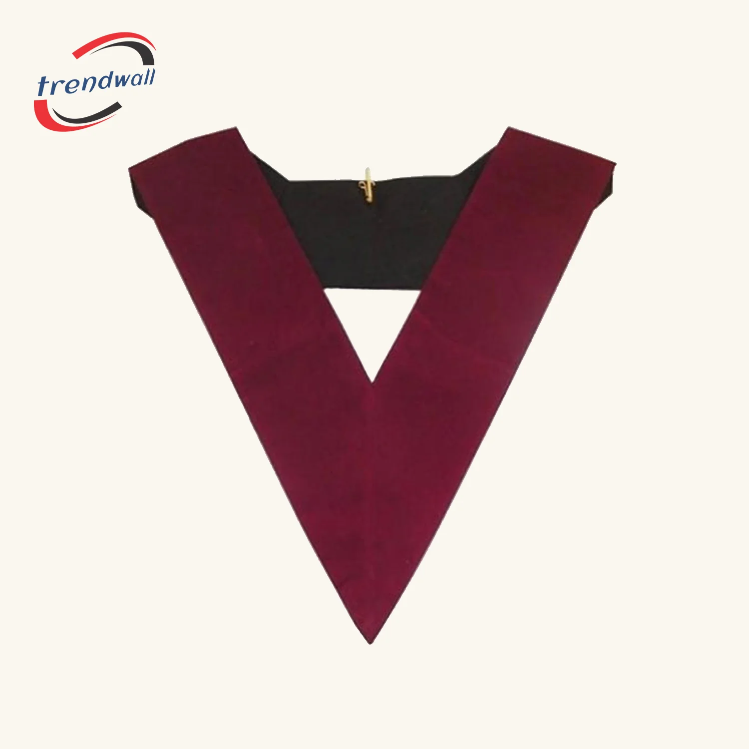 13th Degree Scottish Rite Collar - Plain Crimson Velvet
