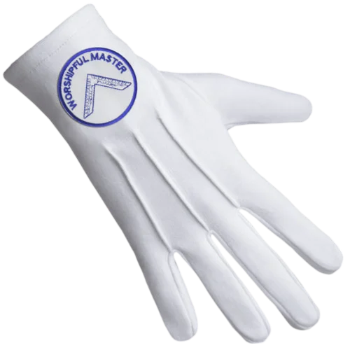 Worshipful Master Blue Lodge Gloves