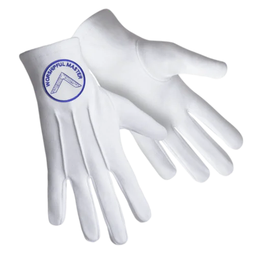 Worshipful Master Blue Lodge Gloves