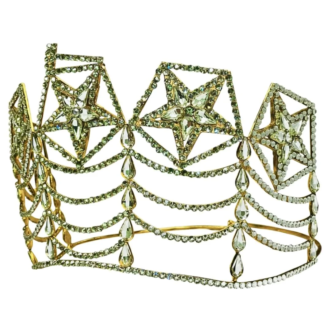 Freemason 5 Star Biggest Size Crown Gold Tone