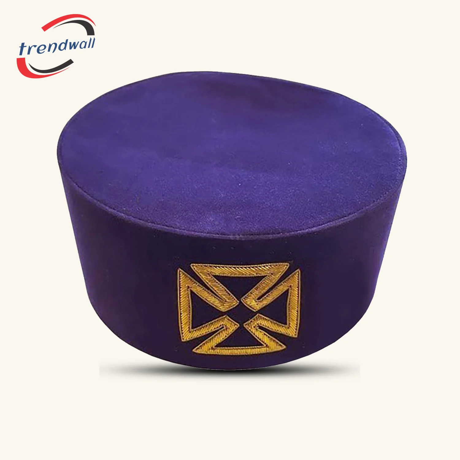 Grand Prior Knights Templar Commandery Crown Cap - Purple