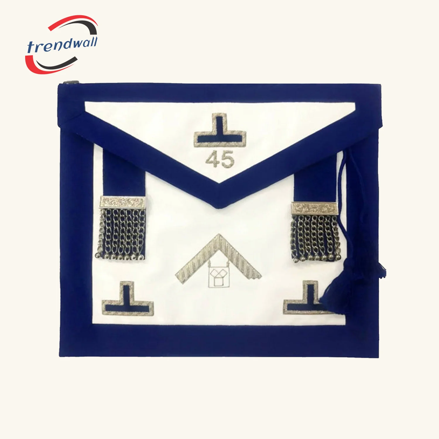 Past Master Blue Lodge Pennsylvania Regulation Apron - Royal Blue