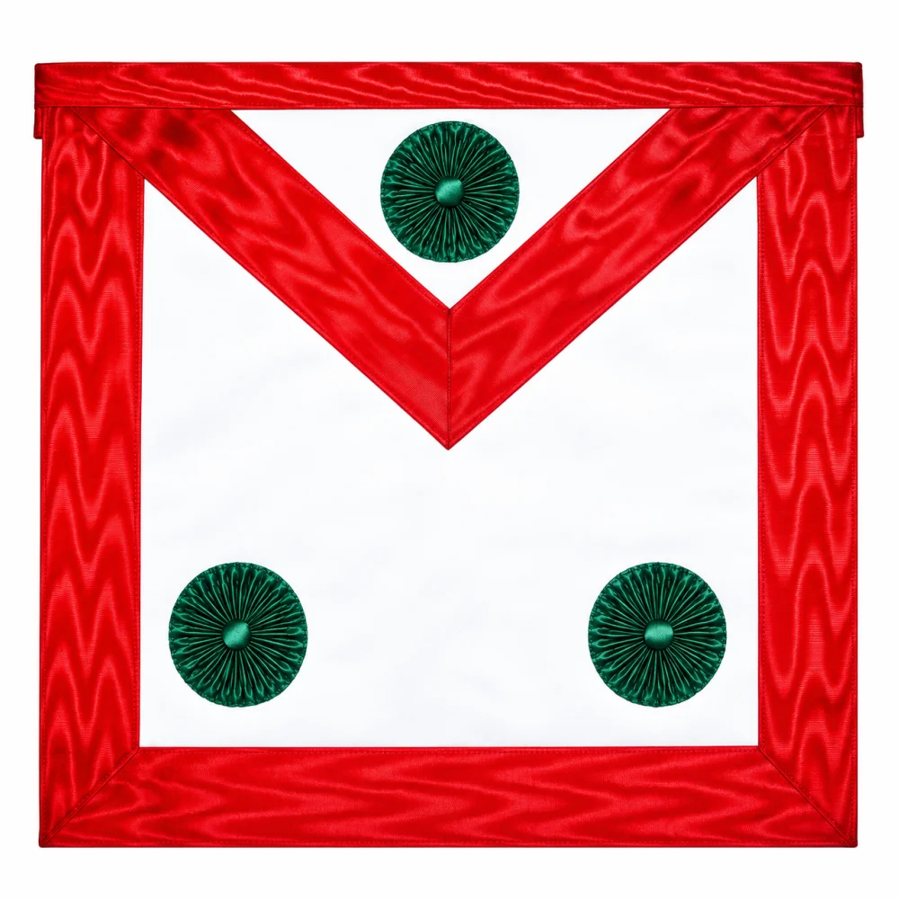 Knight Masons Apron - Red Moire