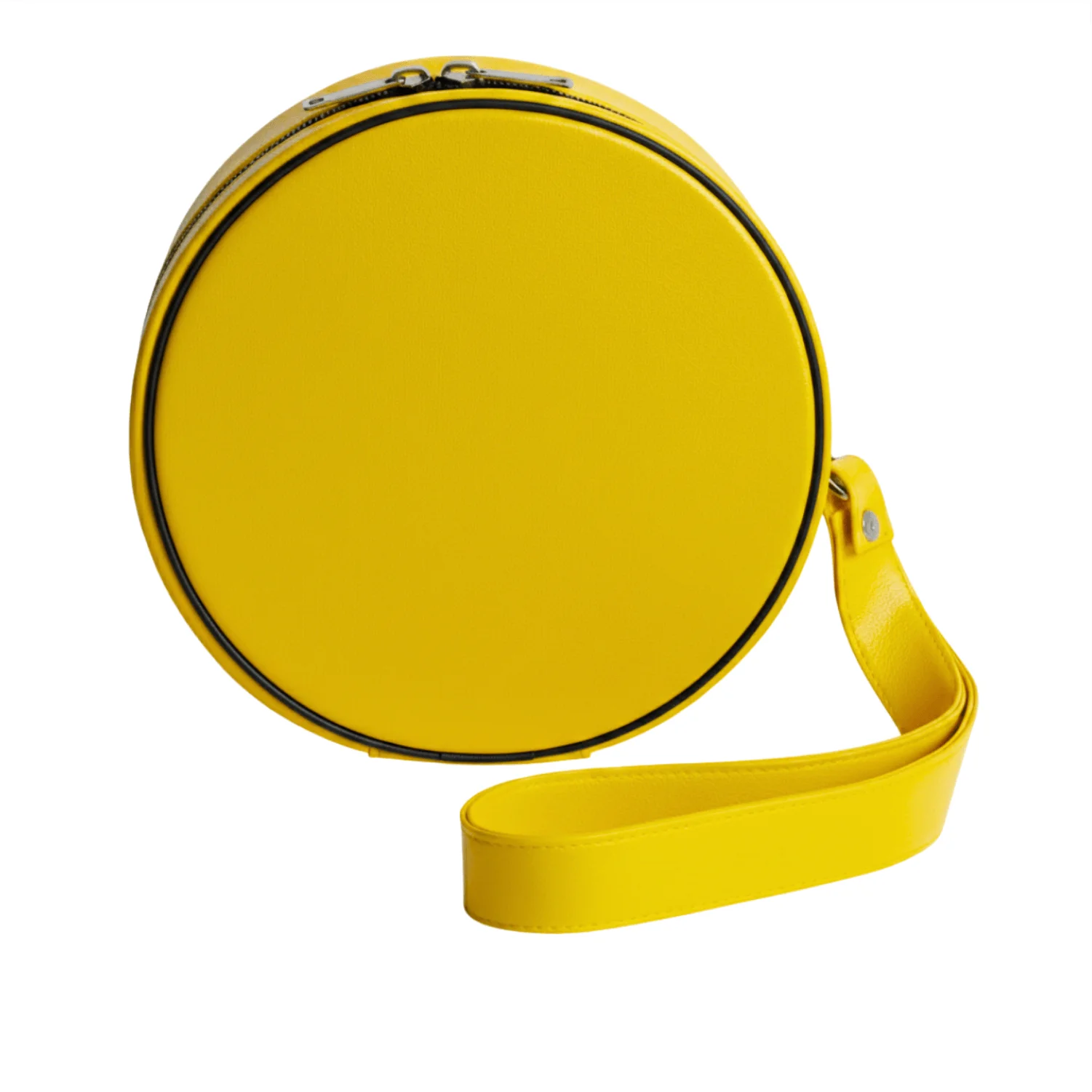 Masonic Crown Cap Case Yellow Color Synthetic Leather With Strap – Easy to Carry