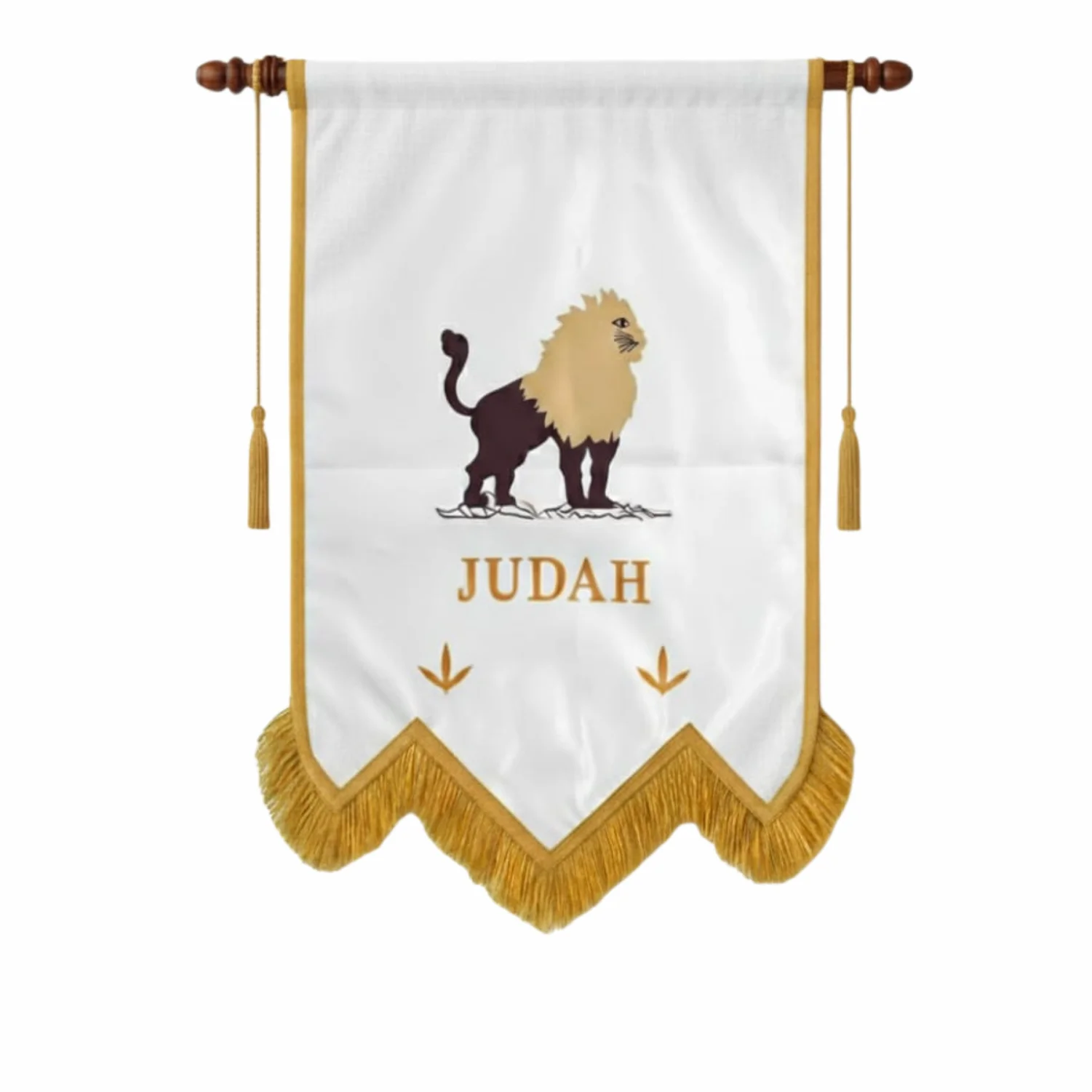 Judah Royal Arch Chapter Banner – Printed with Gold Braid & Fringe