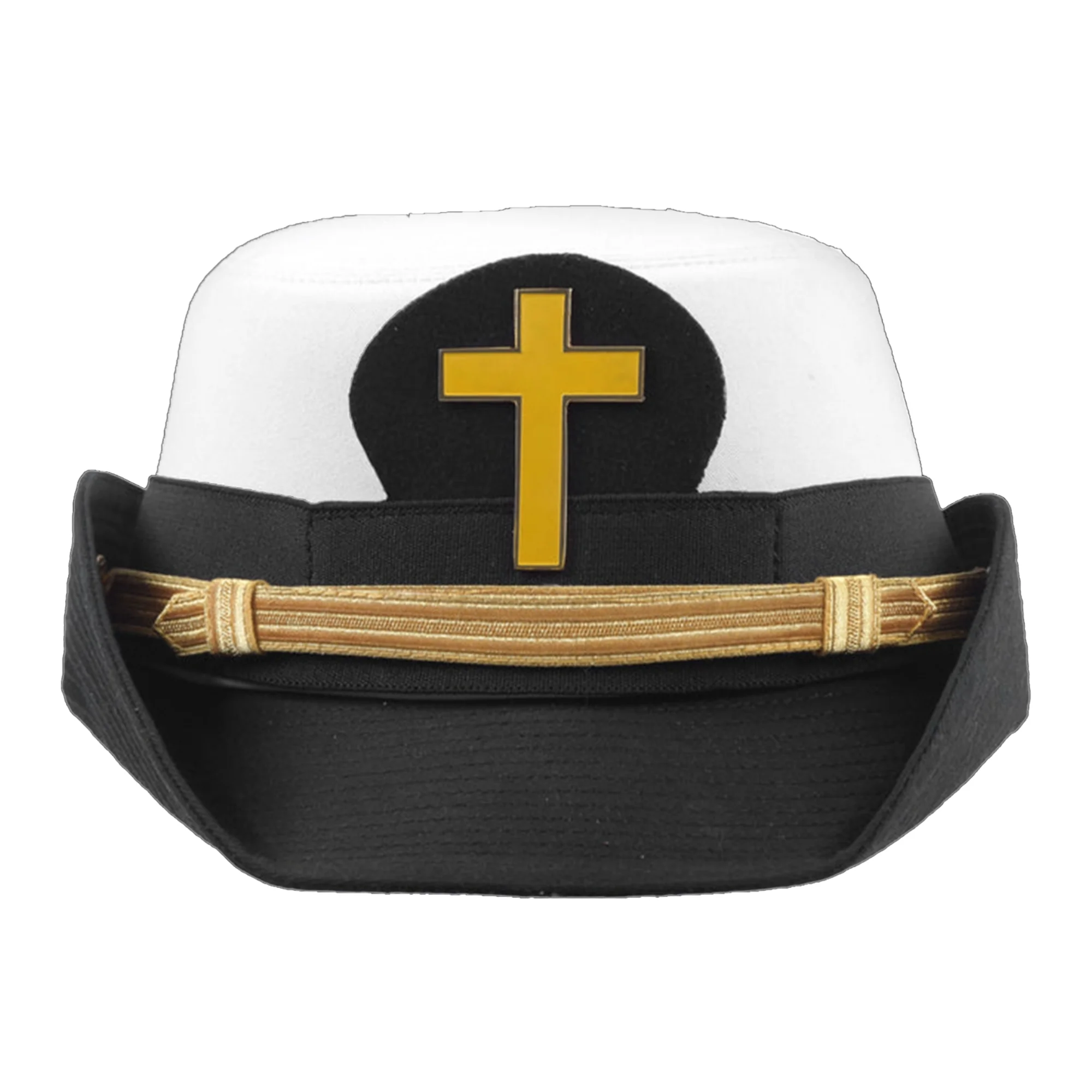 KNIGHTS TEMPLAR Commandery Fatigue Cap with Gold Metal Emblem
