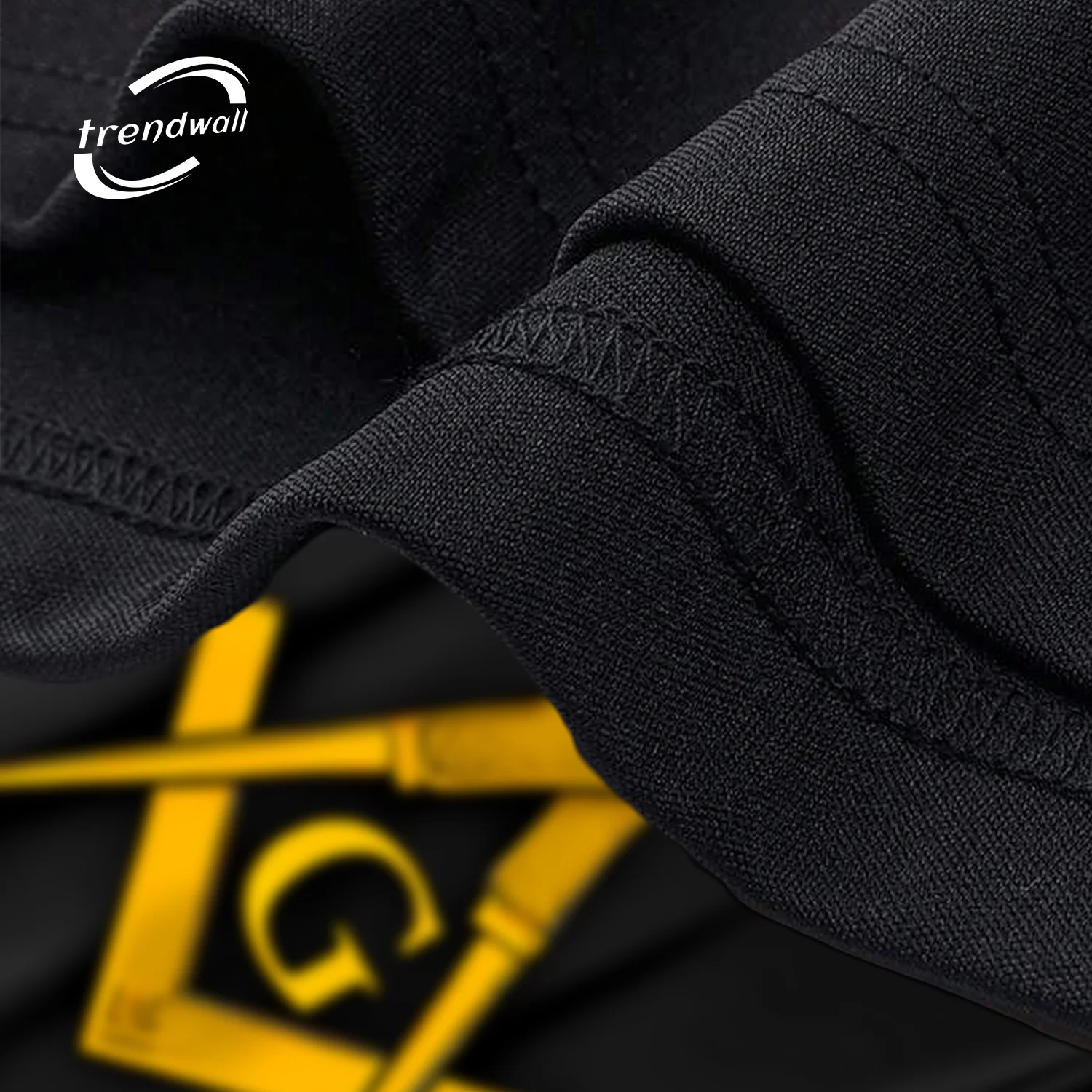 Masonic T-Shirt – Gold Square & Compass Symbol with Graphic Design
