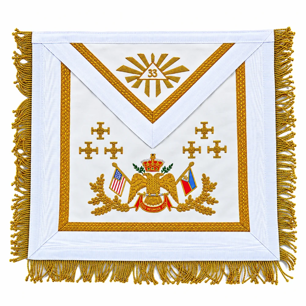 Scottish Rite 33rd Degree Apron with Collar