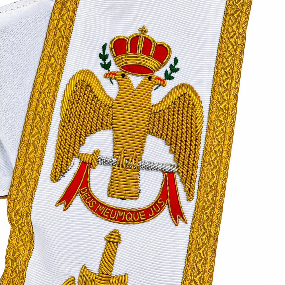 Scottish Rite 33rd Degree Apron with Collar
