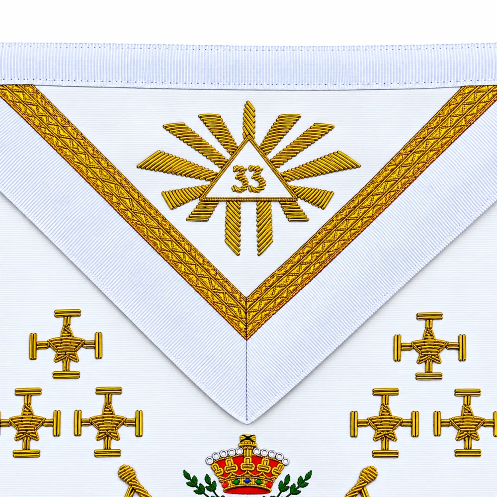 Scottish Rite 33rd Degree Apron with Collar