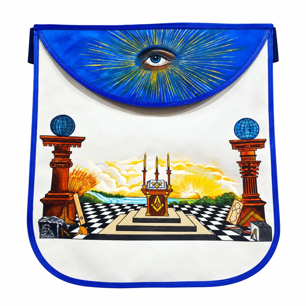 Hand-Painted Apron - Custom Scottish Rite