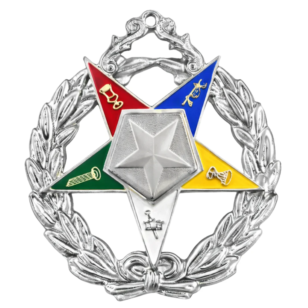 Grand Associate Patron OES Officer Collar Jewel - Gold Plated