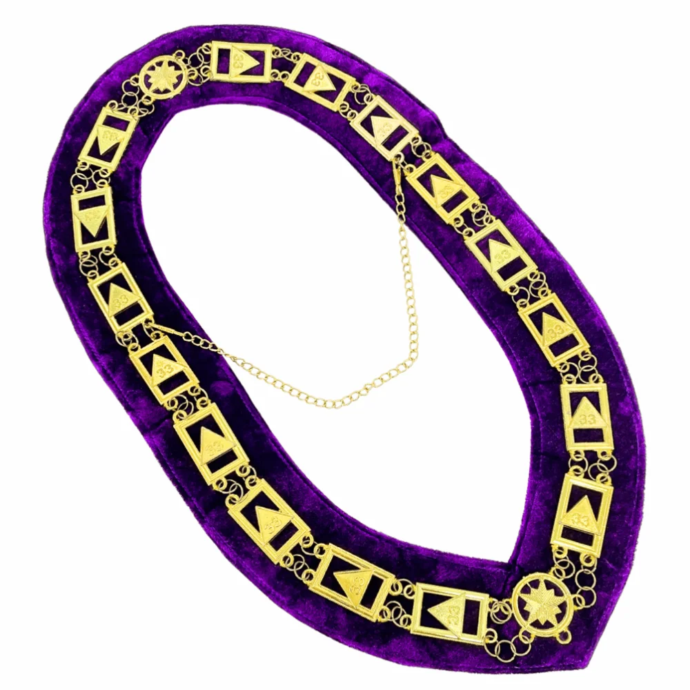 Masonic 33rd Degree Scottish Rite Chain Collar