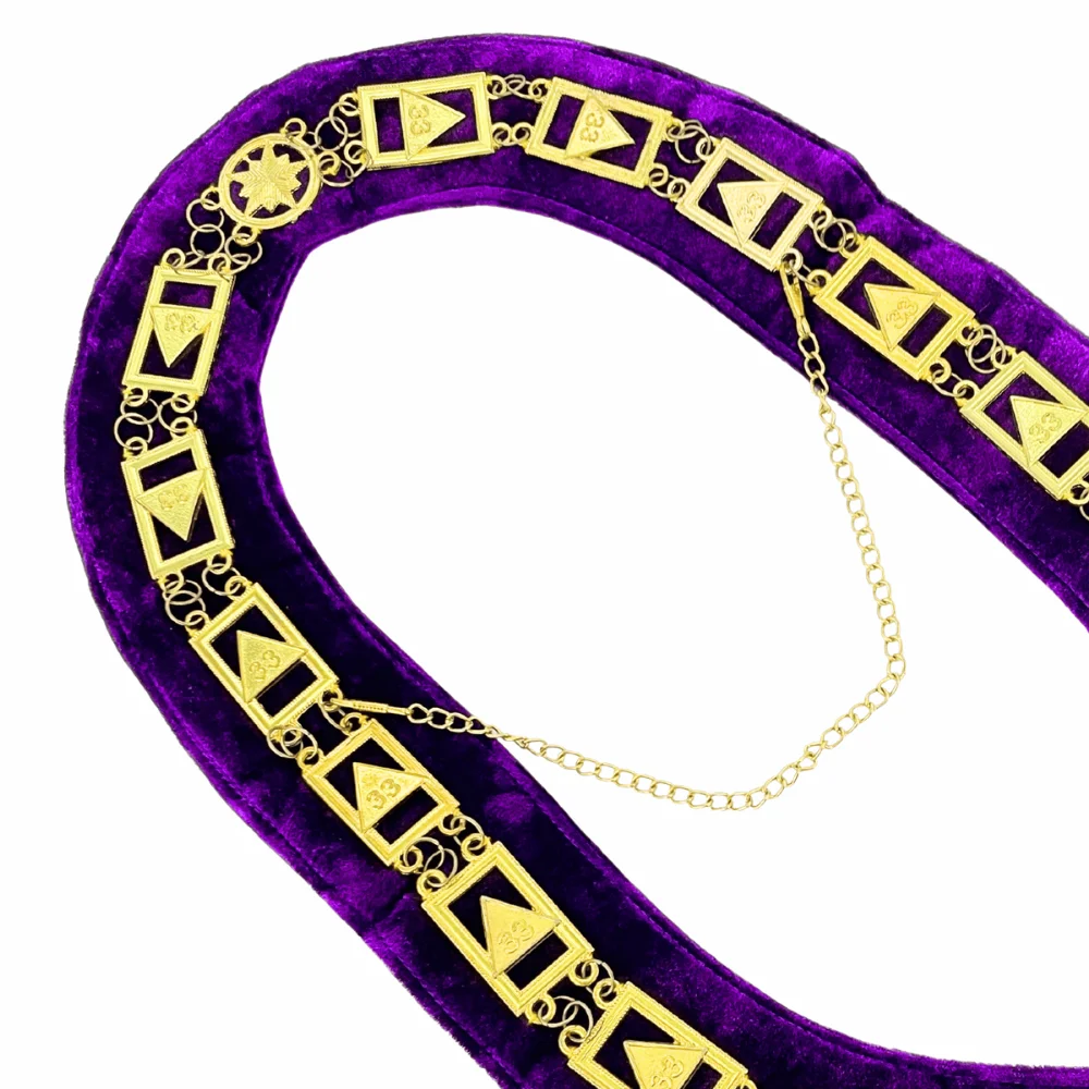 Masonic 33rd Degree Scottish Rite Chain Collar