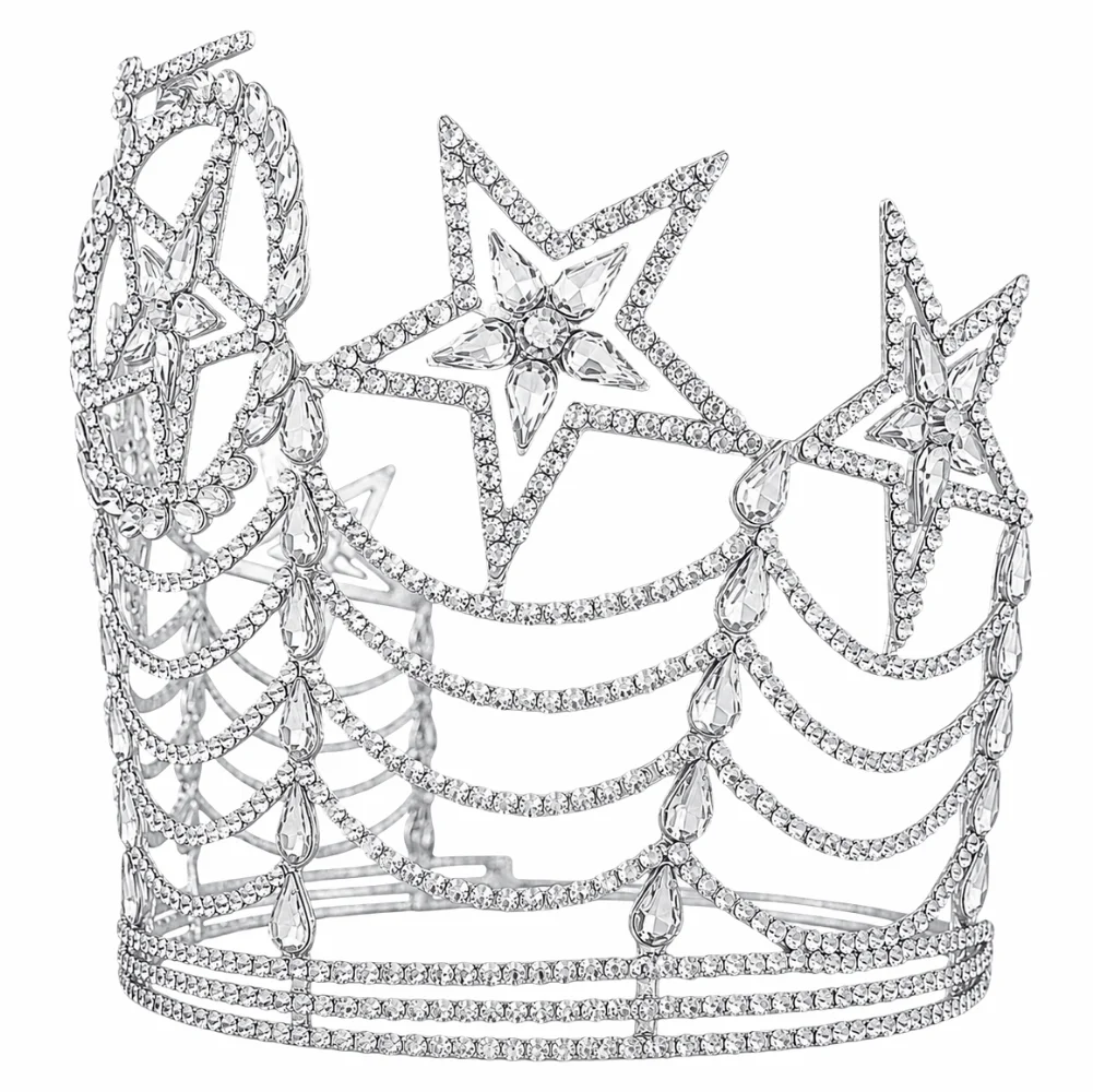OES Grand Worthy Matron Crown – Taller Style Silver Tone