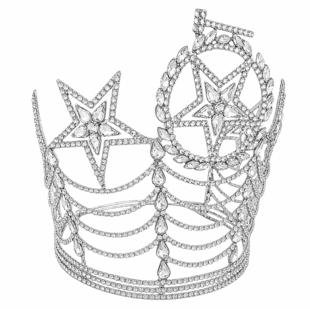 OES Grand Worthy Matron Crown – Taller Style Silver Tone