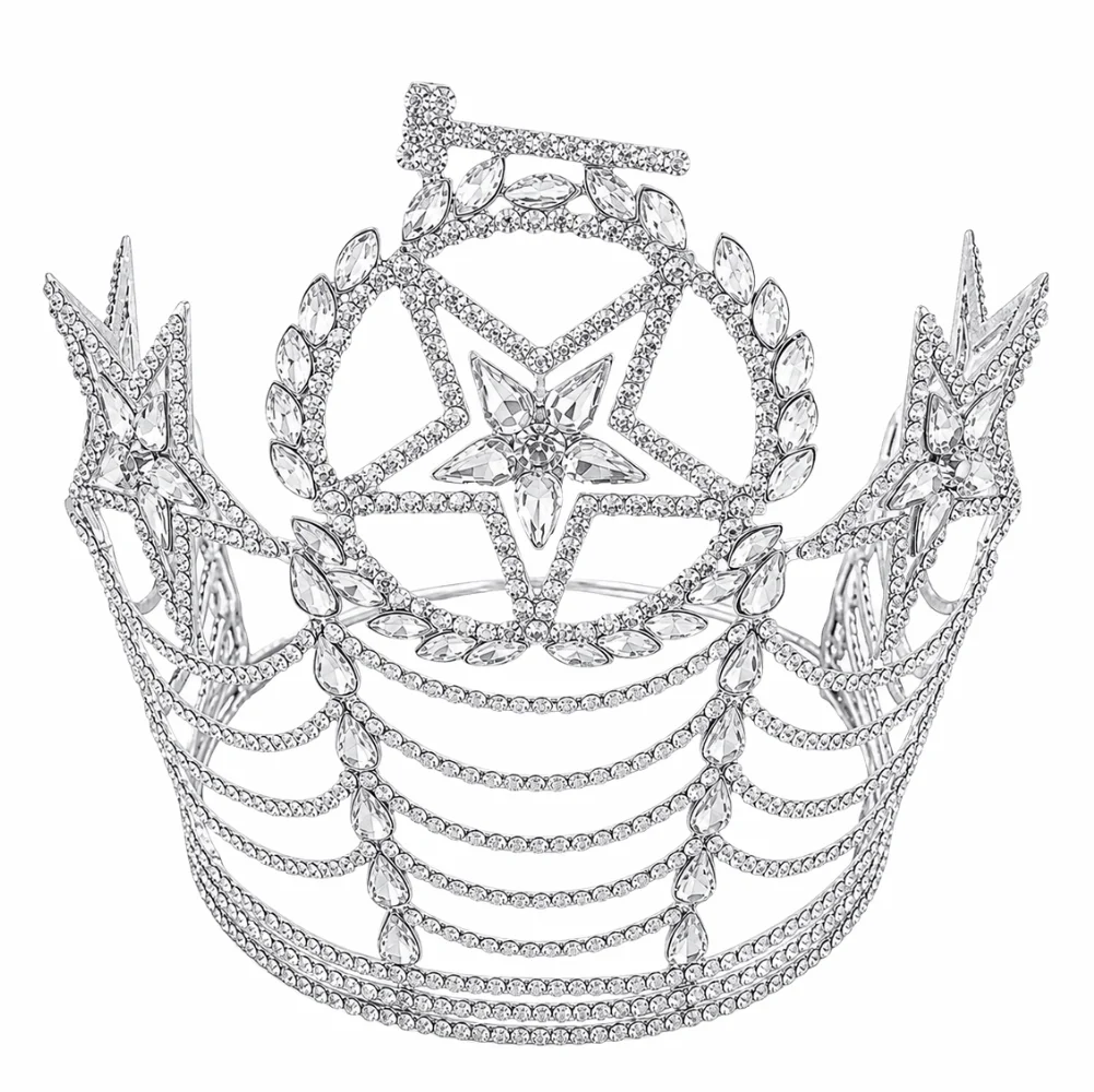 OES Grand Worthy Matron Crown – Taller Style Silver Tone