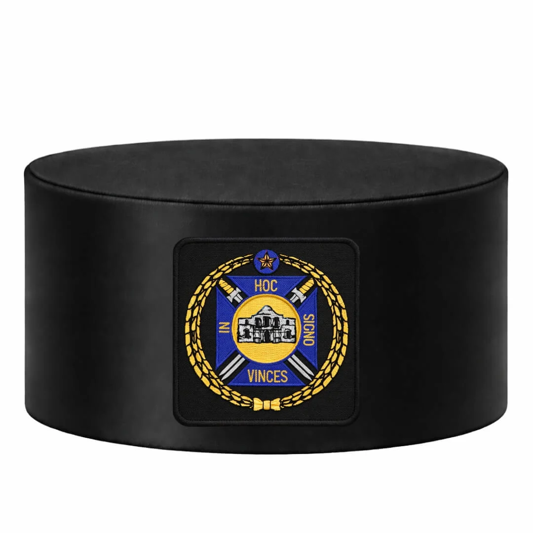 Knights Templar Commandery Crown Cap - with Purple & Gold Emblem