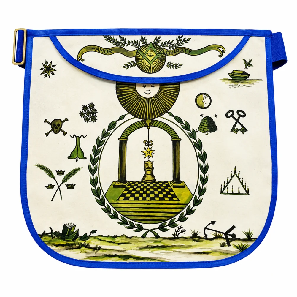 Hand-Painted Apron - History Edition Masonic Apron of Meriwether Lewis