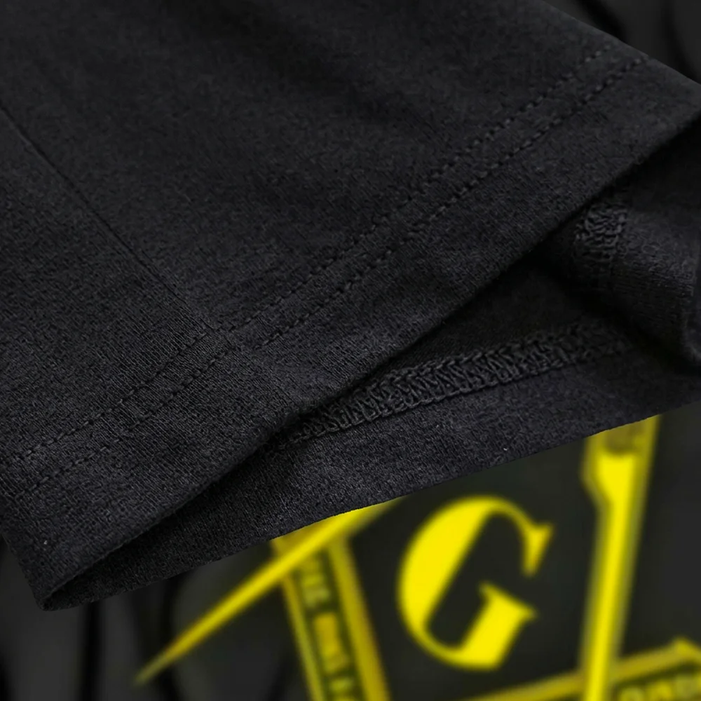 Custom lodge Masonic shirt featuring an S and 7 Square graphic with personalized printing.